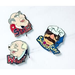 WDW Complete 6 Pin Set Muppets - 2008 Hidden Mickey Pins / Cast Lanyard Pin